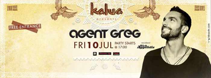 Agent Greg is back at Kalua bar on July 10 Agent Greg is back at Kalua bar on July 10