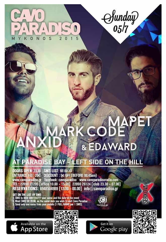 July 5 sees four acts appearing at Cavo Paradiso July 5 sees four acts appearing at Cavo Paradiso