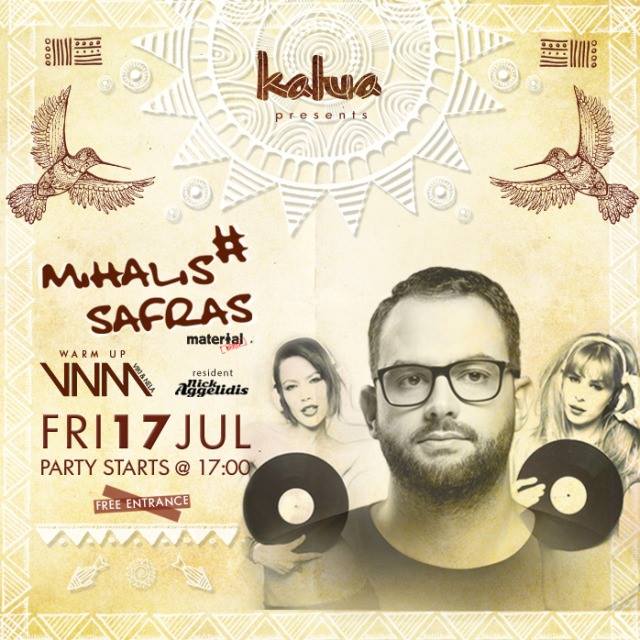 Mihalis Safras appears at Kalua beach bar on July 17 Mihalis Safras appears at Kalua beach bar on July 17